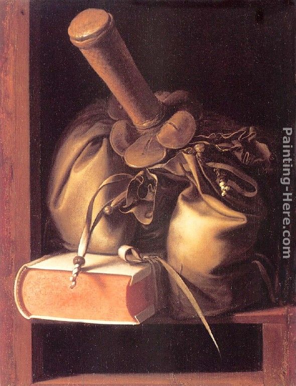 Still Life with Book and Purse painting - Gerrit Dou Still Life with Book and Purse art painting